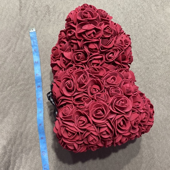 Flower Rose Wine Red, Burgundy Teddy Bear Cute Gift ! - Picture 6 of 6